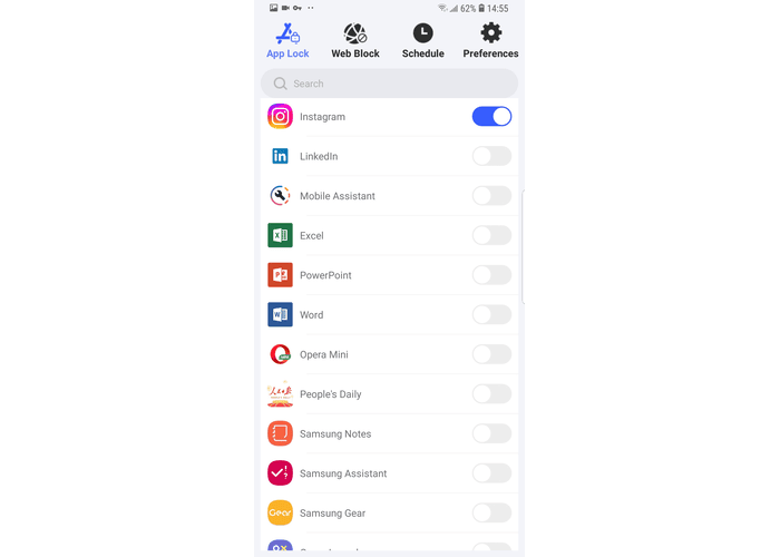 Block the Instagram app