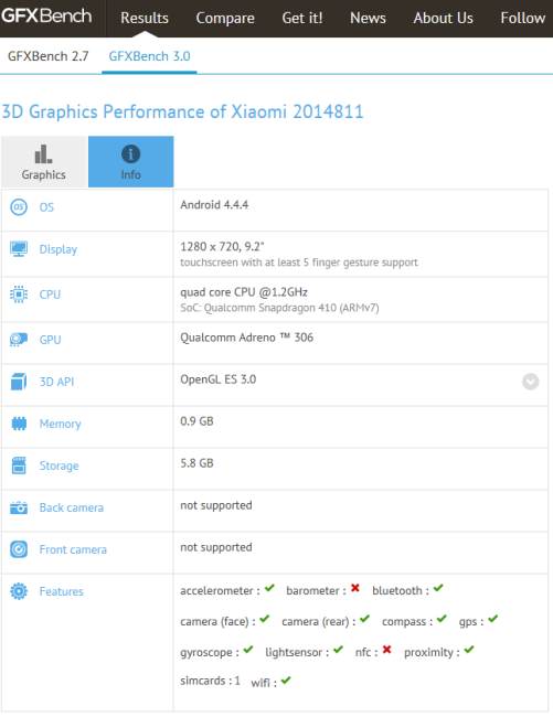 Xiaomi Tablet