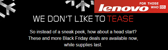 Lenovo’s Black Friday Week