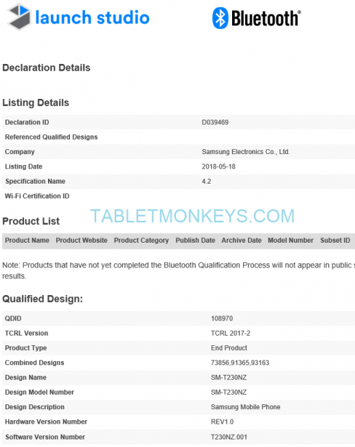 Samsung SM-T230NZ Tabletmonkeys