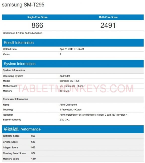 New Samsung Galaxy Tab 7.0 2019 SM-T290 SM-T295