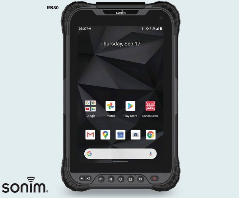 Rugged 8″ Android 10 Tablet Sonim RS80 To Launch In Q1 2021 With Barcode Scanner Doing 30 Scans Per Second