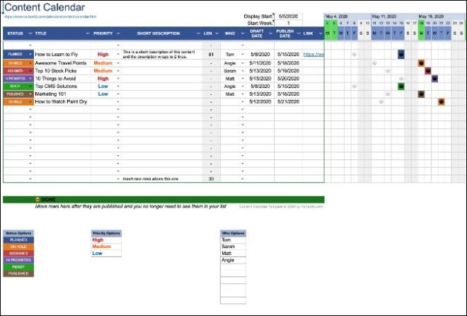7 Best Google Sheets Calendar Templates