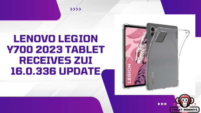 Lenovo Legion Y700 2023 tablet receives ZUI 16.0.336 update