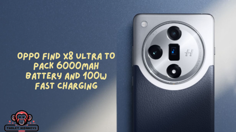 OPPO Find X8 Ultra to Pack 6000mAh Battery and 100W Fast Charging