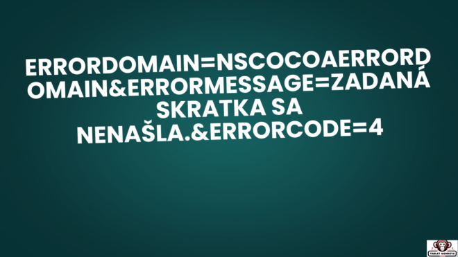 errordomain=nscocoaerrordomain&errormessage=zadaná skratka sa nenašla.&errorcode=4