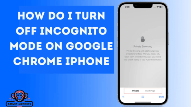 how do i turn off incognito mode on google chrome iphone