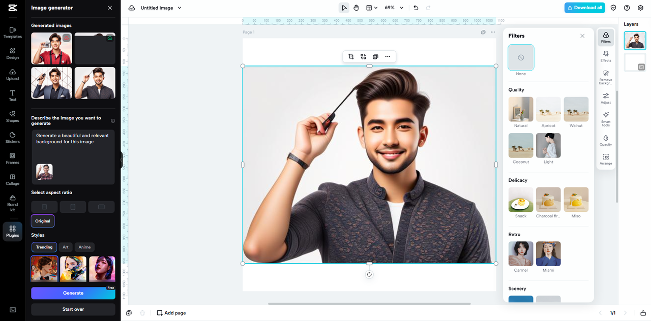 History of AI Background Generator