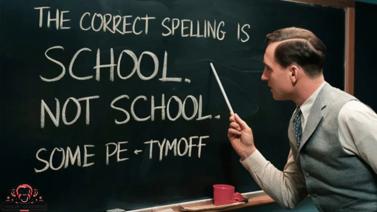 the correct spelling is school not school. some pe - tymoff