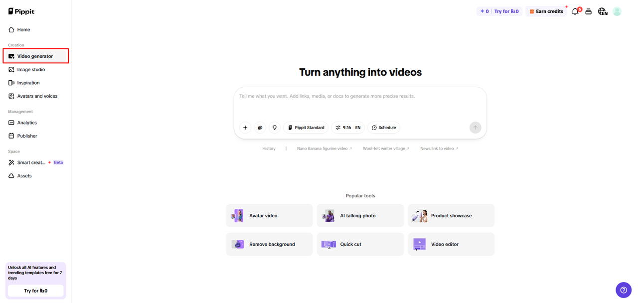 Set up faceless content creation