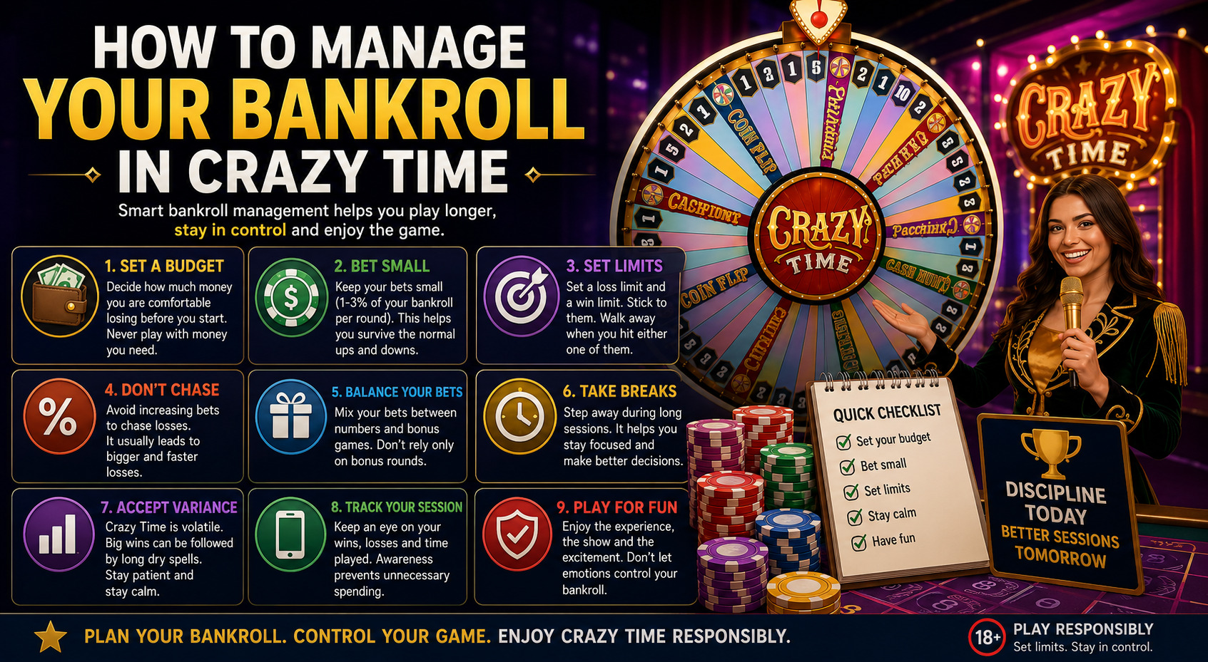 How to Manage Your Bankroll in Crazy Time