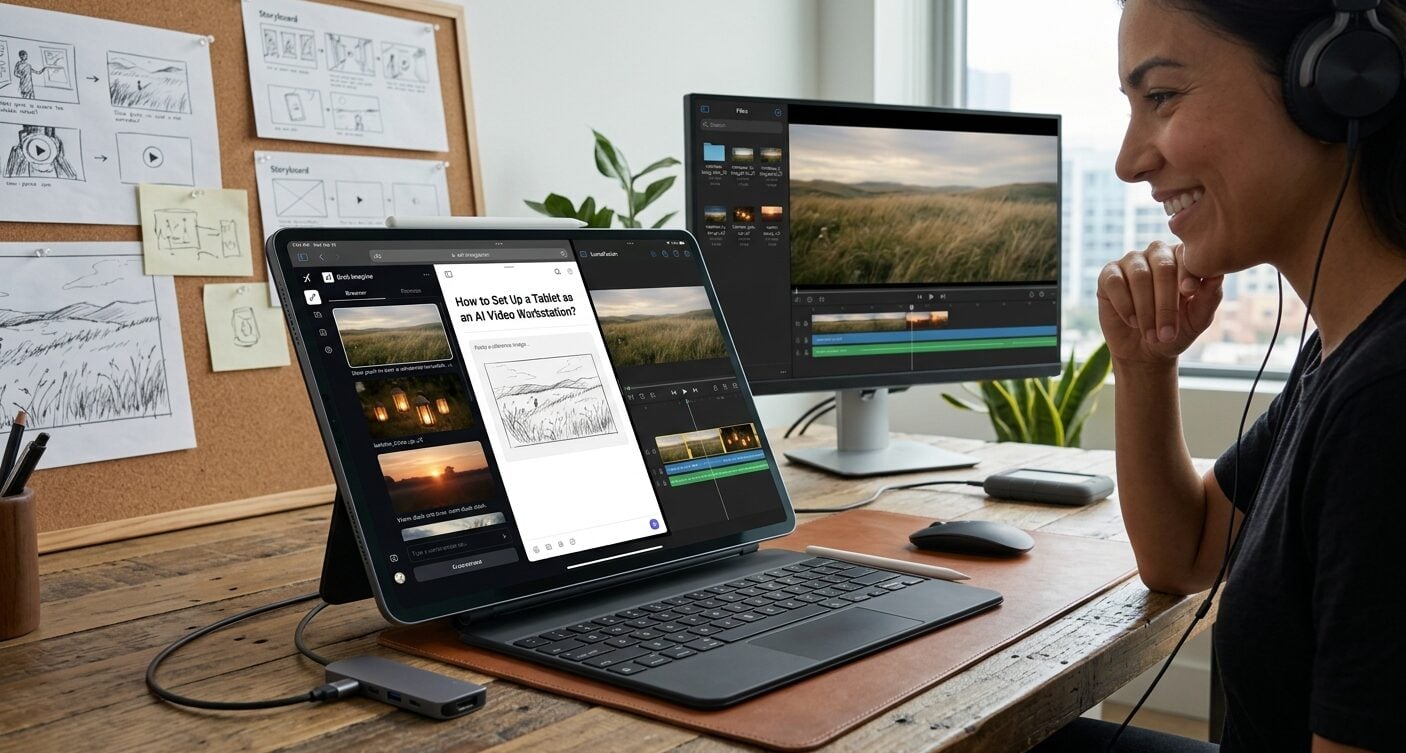 How to Set Up a Tablet as an AI Video Workstation?